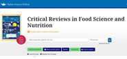 ʳƷڿCritical Reviews in Food Science and NutritionԺʿר
